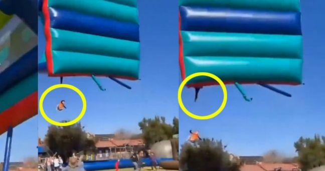 Imagen de la noticia: “¡El castillo salió volando con niños adentro!”: terror en una fiesta infantil