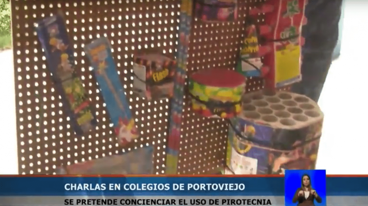 Imagen de la noticia: Portoviejo: Impulsan campaña para concienciar sobre el uso de pirotecnia
