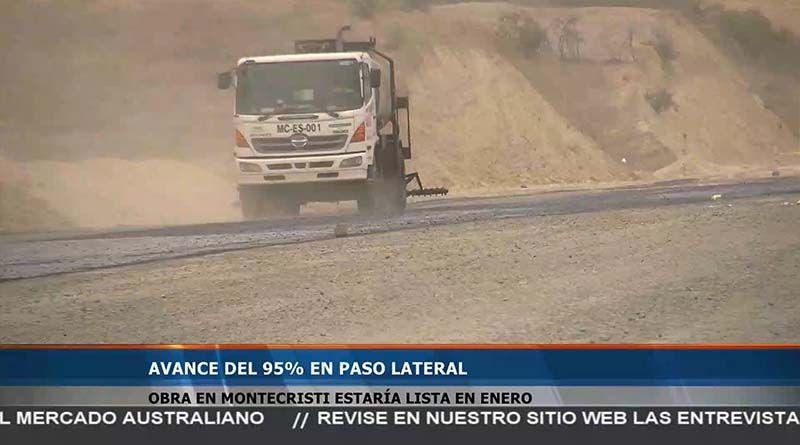 Imagen de la noticia: Manabí: Paso lateral de Montecristi presenta 95% de avance