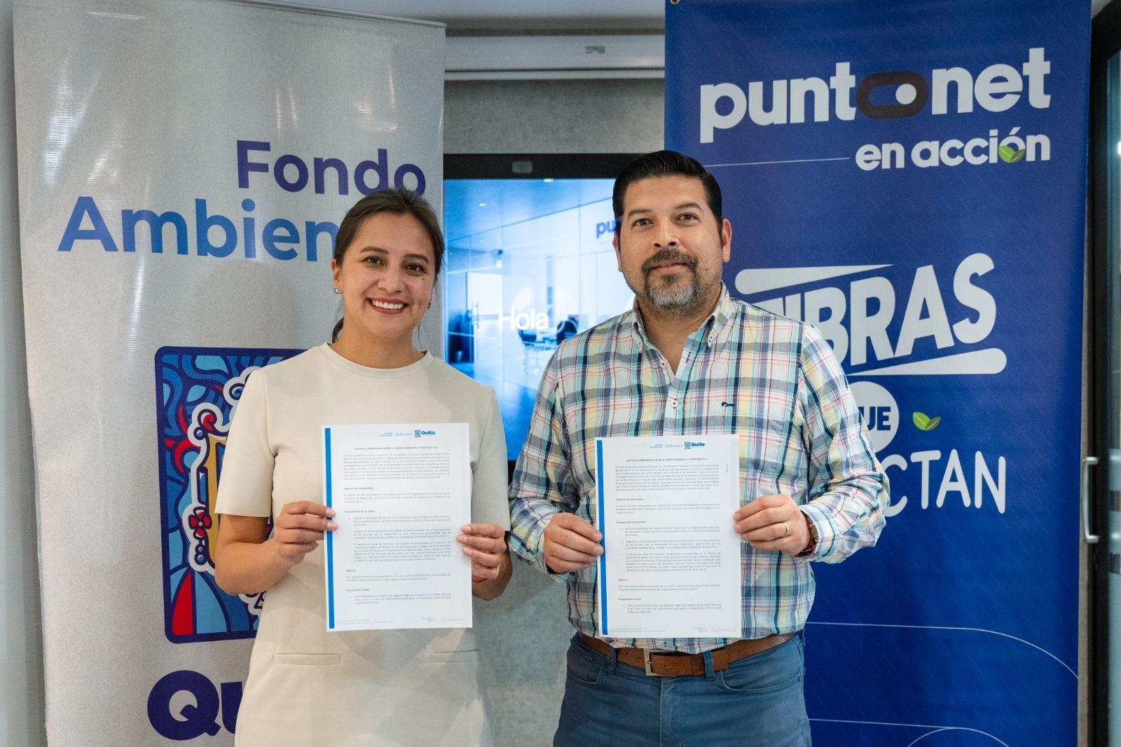 Imagen de la noticia: Puntonet se une al Fondo Ambiental para la restauración ecológica de Quito