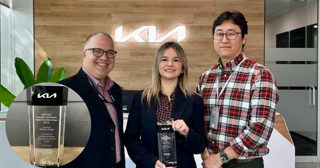 Imagen de la noticia: Kia Ecuador gana el premio como mejor distribuidor de la región en satisfacción al cliente 2024