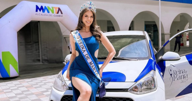 Imagen de la noticia: Hyundai entregó un Grand i10 Hatchback a la Reina de Manta como una herramienta para lograr su proyecto social
