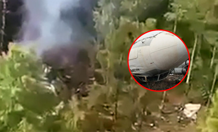 Imagen de la noticia: Desgarrador accidente: avión cae y mueren cerca de 50 personas en zona de difícil acceso en el oriente de Rusia