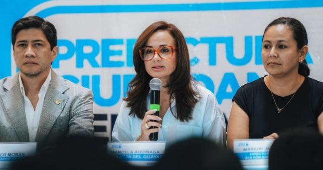 Marcela Aguiñaga advierte que la Prefectura del Guayas no adelantará el décimo tercer sueldo: “No tenemos recursos”