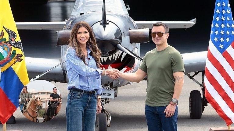 Para Kristi Noem “fue un honor” reunirse con Daniel Noboa