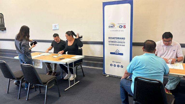 Consulta Popular y Referéndum 2025: inició la votación en el exterior