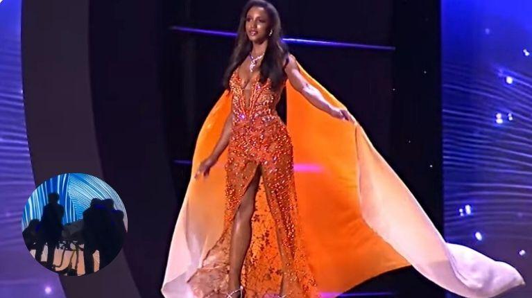 Miss Jamaica se cayó en la pasarela preliminar del Miss Universo: todo quedó grabado