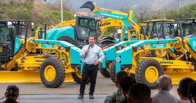 Prefectura de Manabí incorpora nueva maquinaria pesada