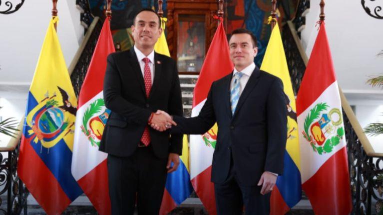 Daniel Noboa y José Jerí firmaron la Declaración Presidencial de Quito, en el XIV Gabinete Binacional Ecuador-Perú