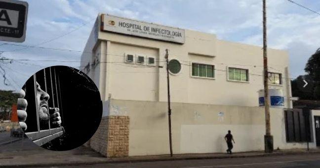 Reo escapa por ventana de hospital en Guayaquil