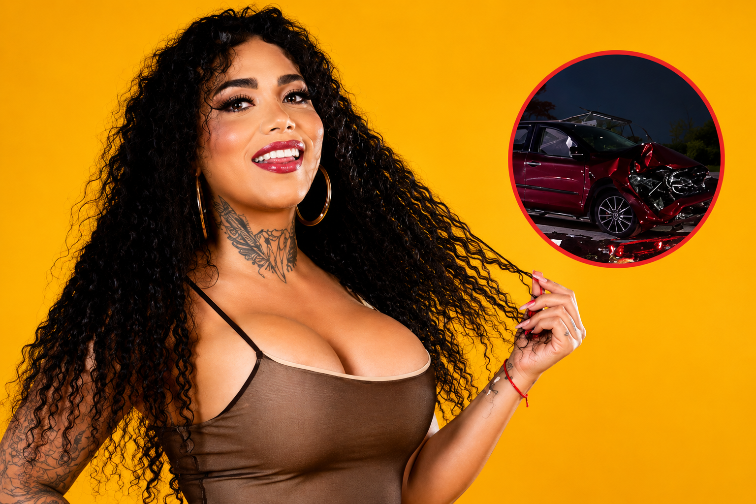 Influencer mexicana sufre aparatoso accidente de tránsito: así quedó la camioneta de Paola Suárez, integrante de “Las Perdidas”