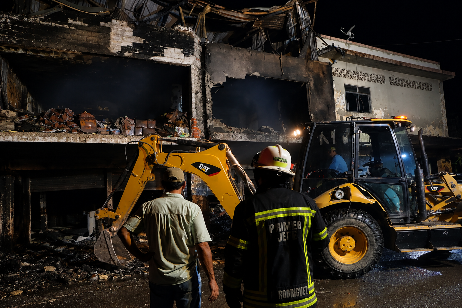 Incendio de gran magnitud consume supermercado en Paján, Manabí: investigan causas del siniestro