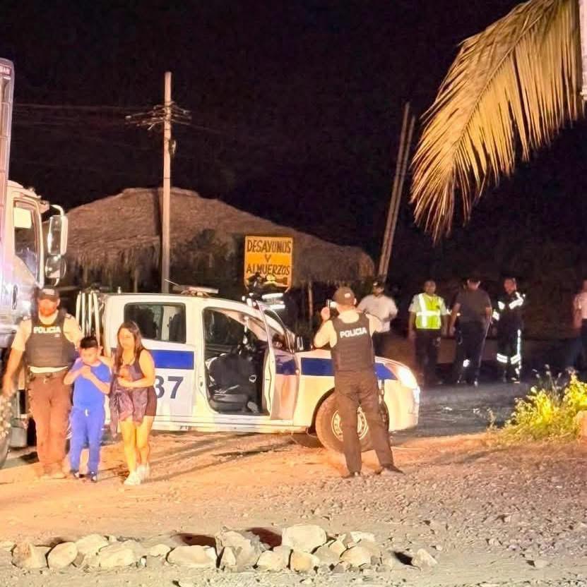 Agentes de la Comisión de Tránsito son atacados a tiros la noche de este sábado 18 de julio en Portoviejo, Manabí