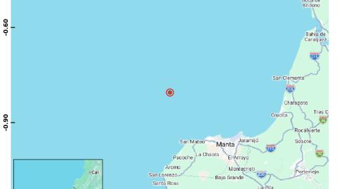 Temblor sacude las costas de Manabí: sismo de magnitud 3,9 se registra este 21 de julio