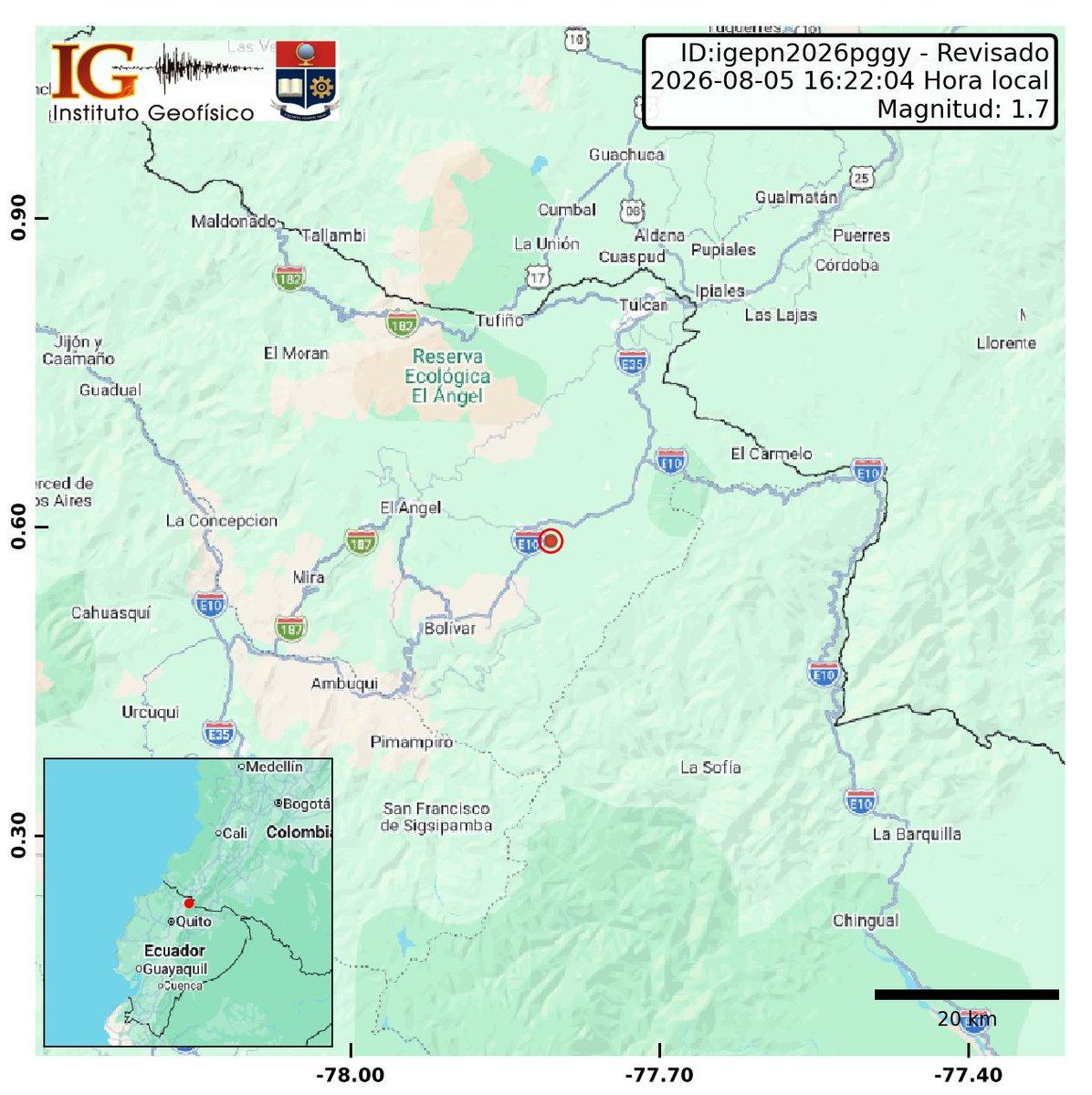 Tercer temblor se registra en Ecuador este miércoles 5 de agosto: conozca el epicentro y su magnitud
