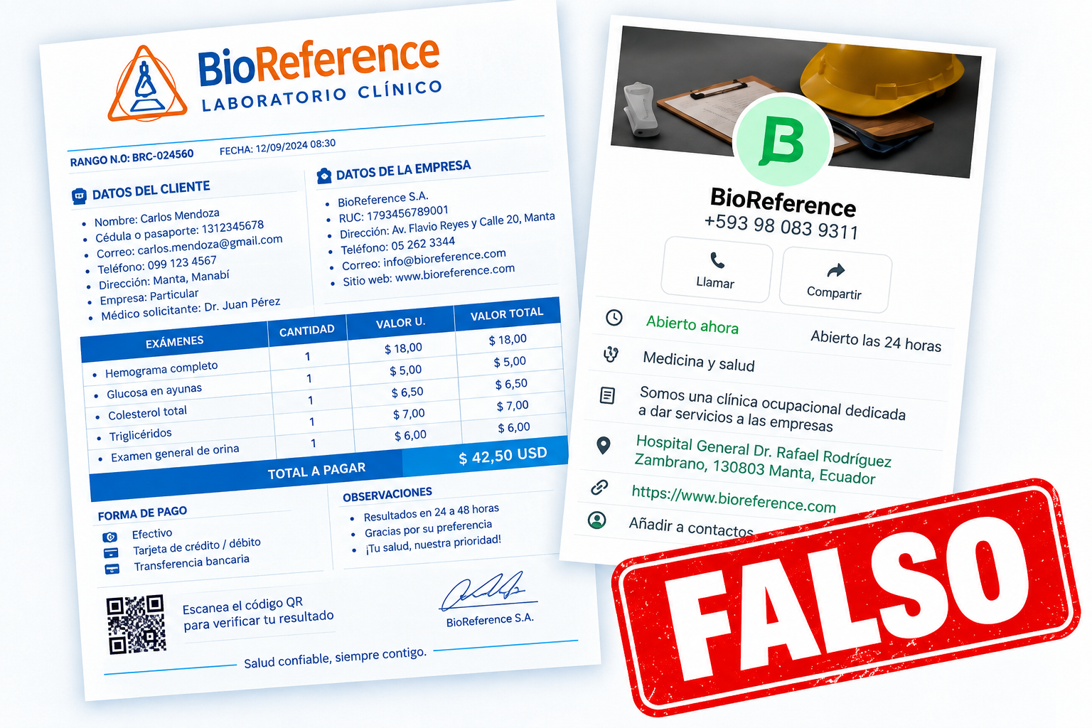 Clínica del Sol alerta por falsas ofertas en Manta