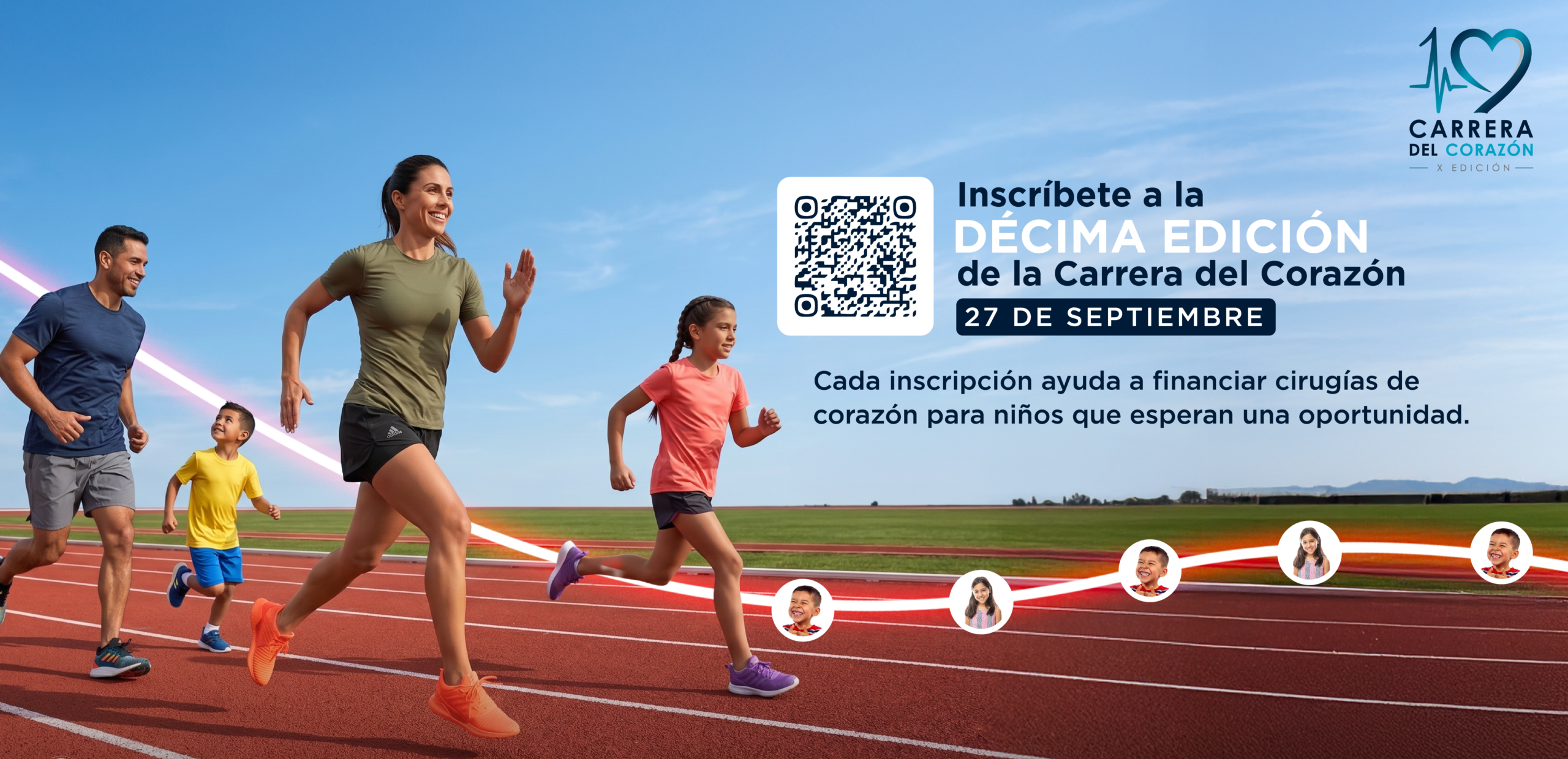 Cada paso puede cambiar una vida, la Carrera del Corazón regresa para ayudar a niños que necesitan una cirugía de corazón