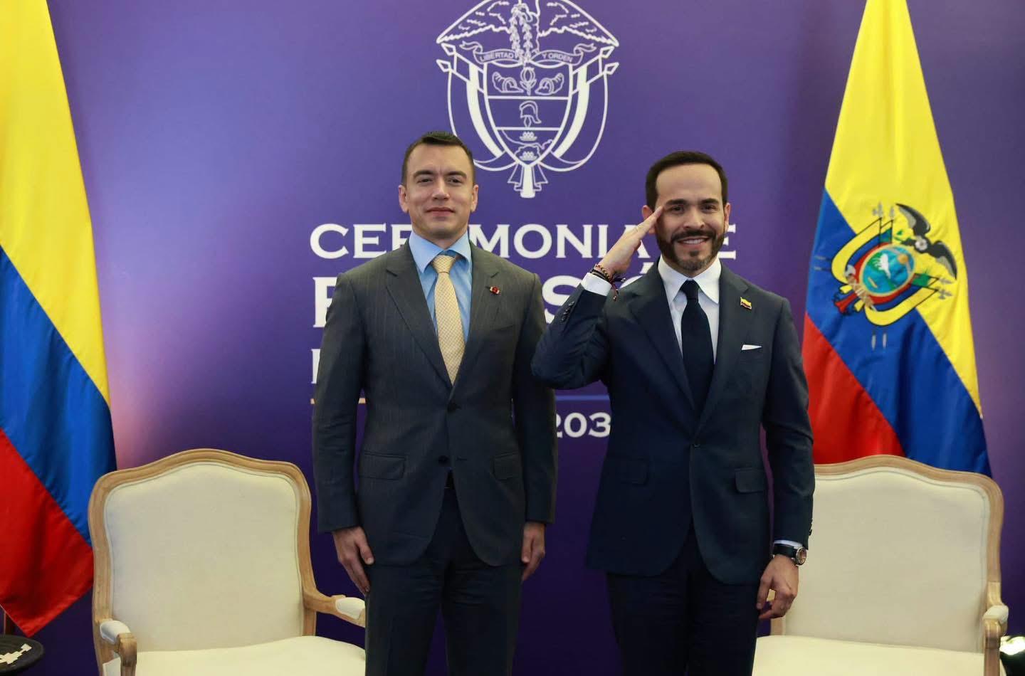 Noboa se reúne con presidente electo de Colombia, Abelardo de la Espriella: así avanza la agenda bilateral