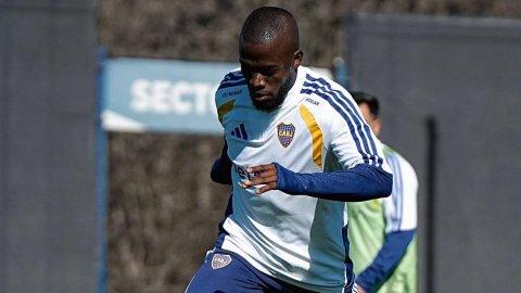 Enner Valencia cumple su primer entrenamiento con Boca