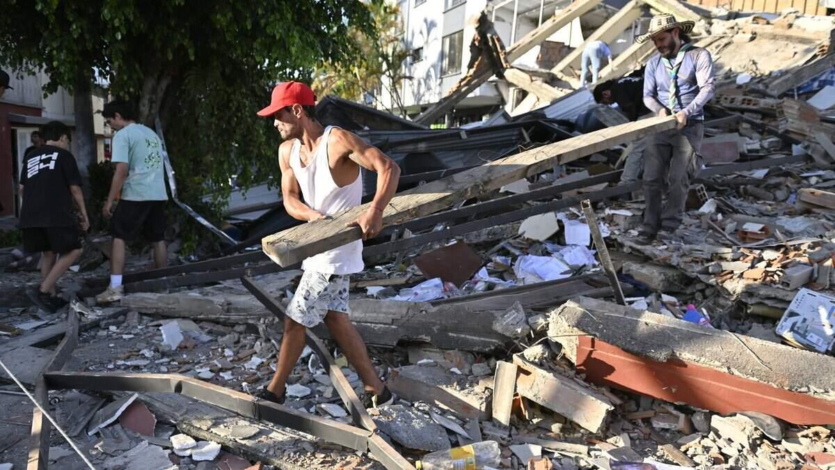 Colombia amanece entre daños y rescates tras terremoto