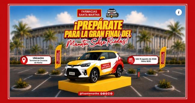 Manotón Sobre Ruedas llega a su gran final en Manta: un Toyota Raize 0 km espera a su ganador