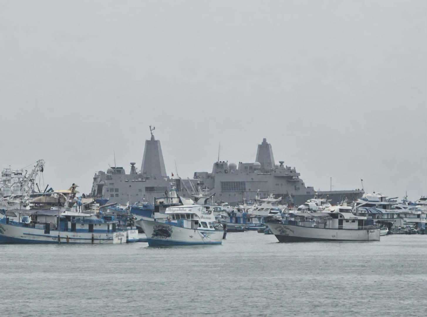 Buque de guerra de Estados Unidos arriba al puerto de Manta, en Manabí: ¿a qué se debe su llegada?