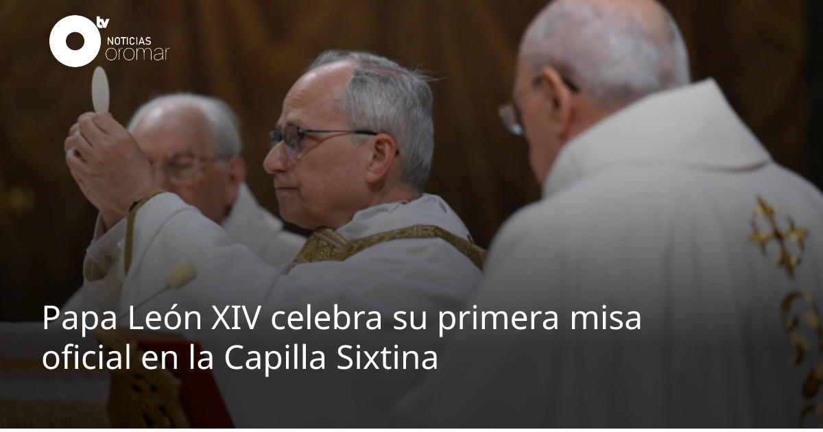 Papa León XIV celebra su primera misa oficial en la Capilla Sixtina ...