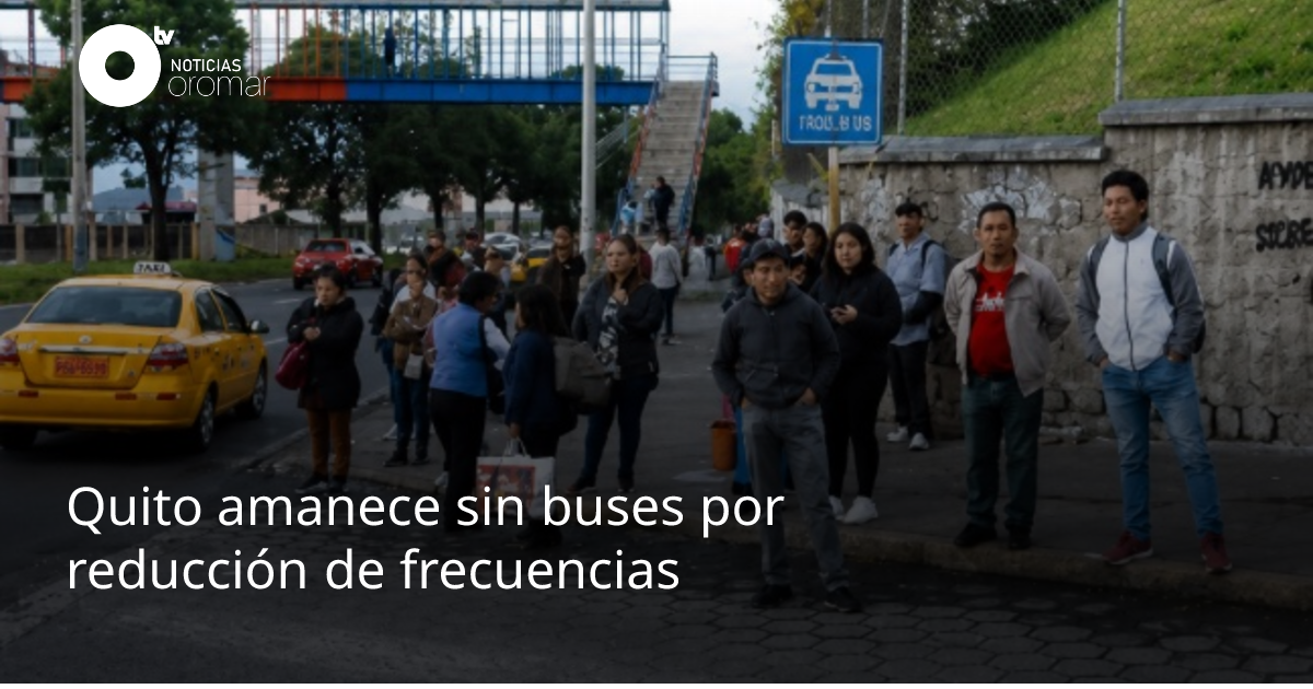 Quito amanece sin buses por reducción de frecuencias | Noticias Oromar