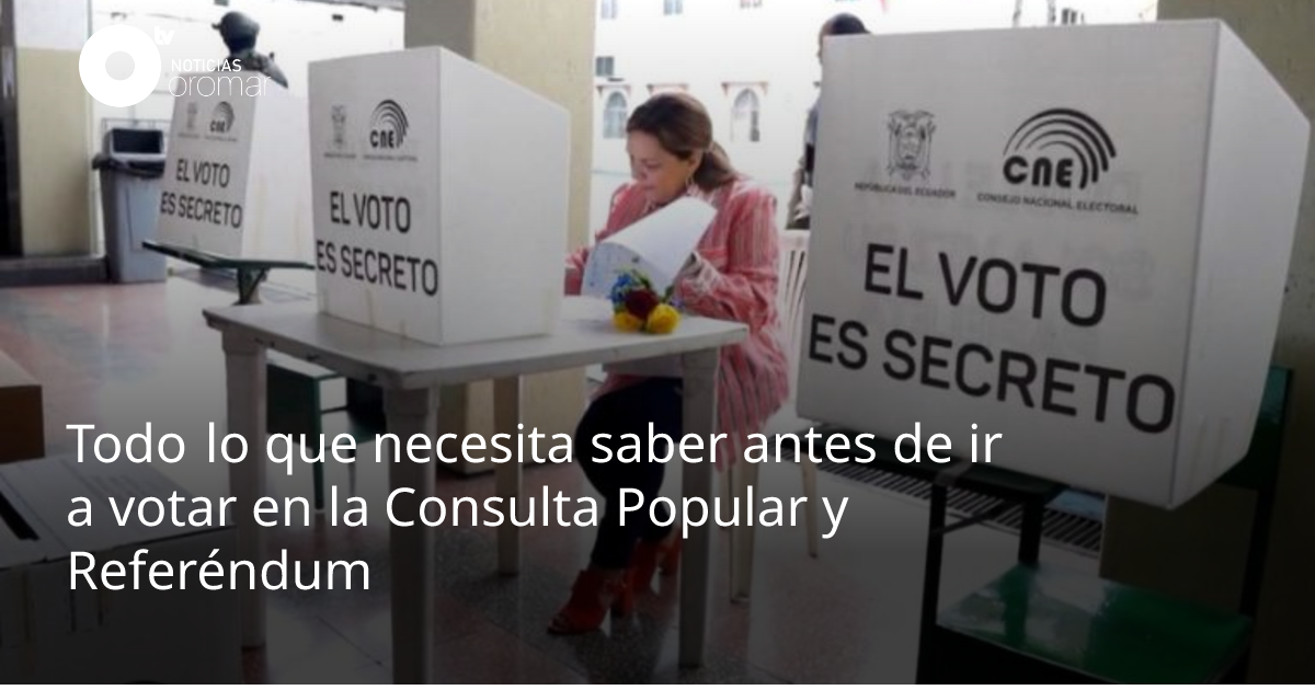 Todo lo que necesita saber antes de ir a votar en la Consulta Popular y ...